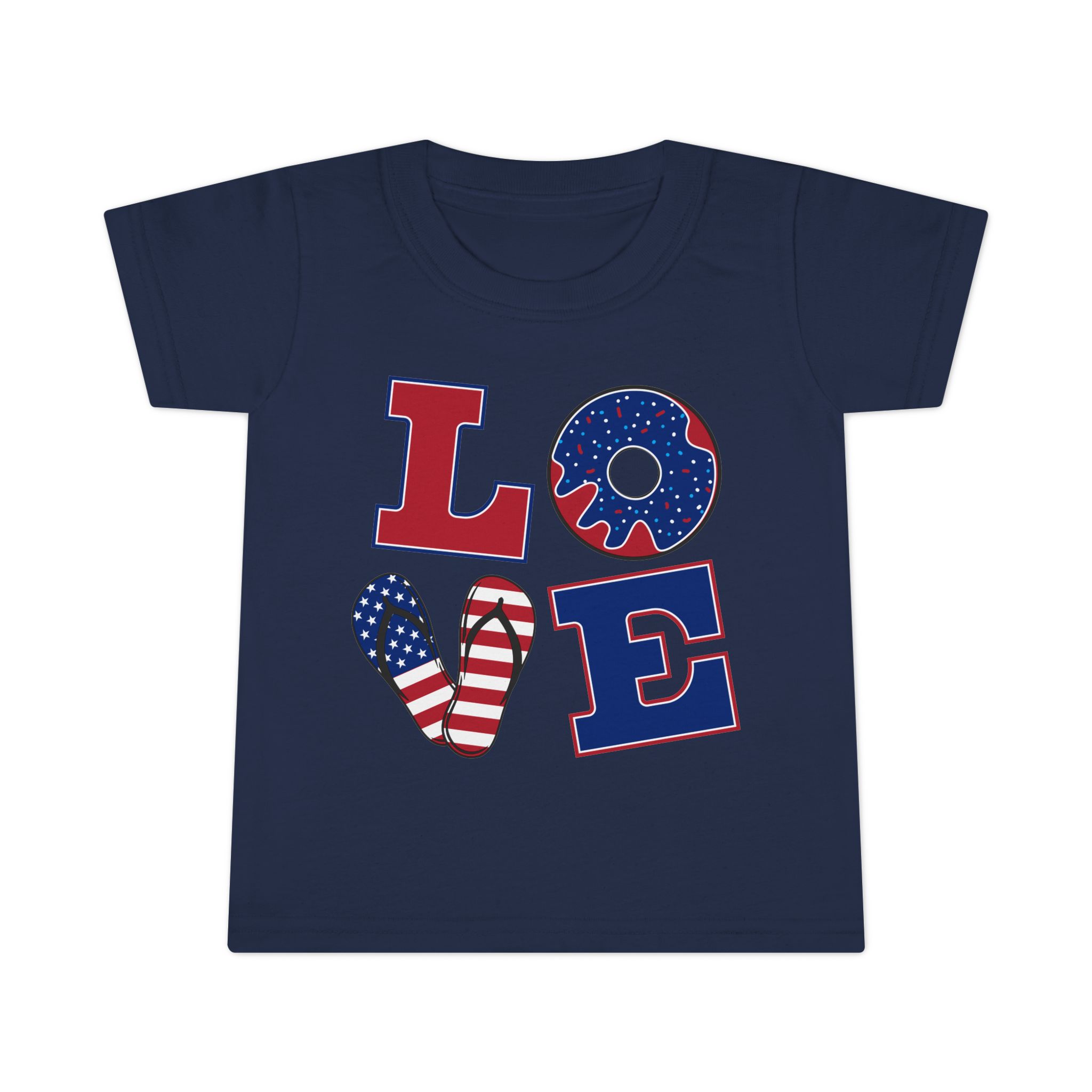 Patriotic Toddler T-Shirt - Love Design, Cute Kids Shirt for Holidays, Independence Day, Birthday Gift, Playtime Outfit, Everyday Wear - Image 16