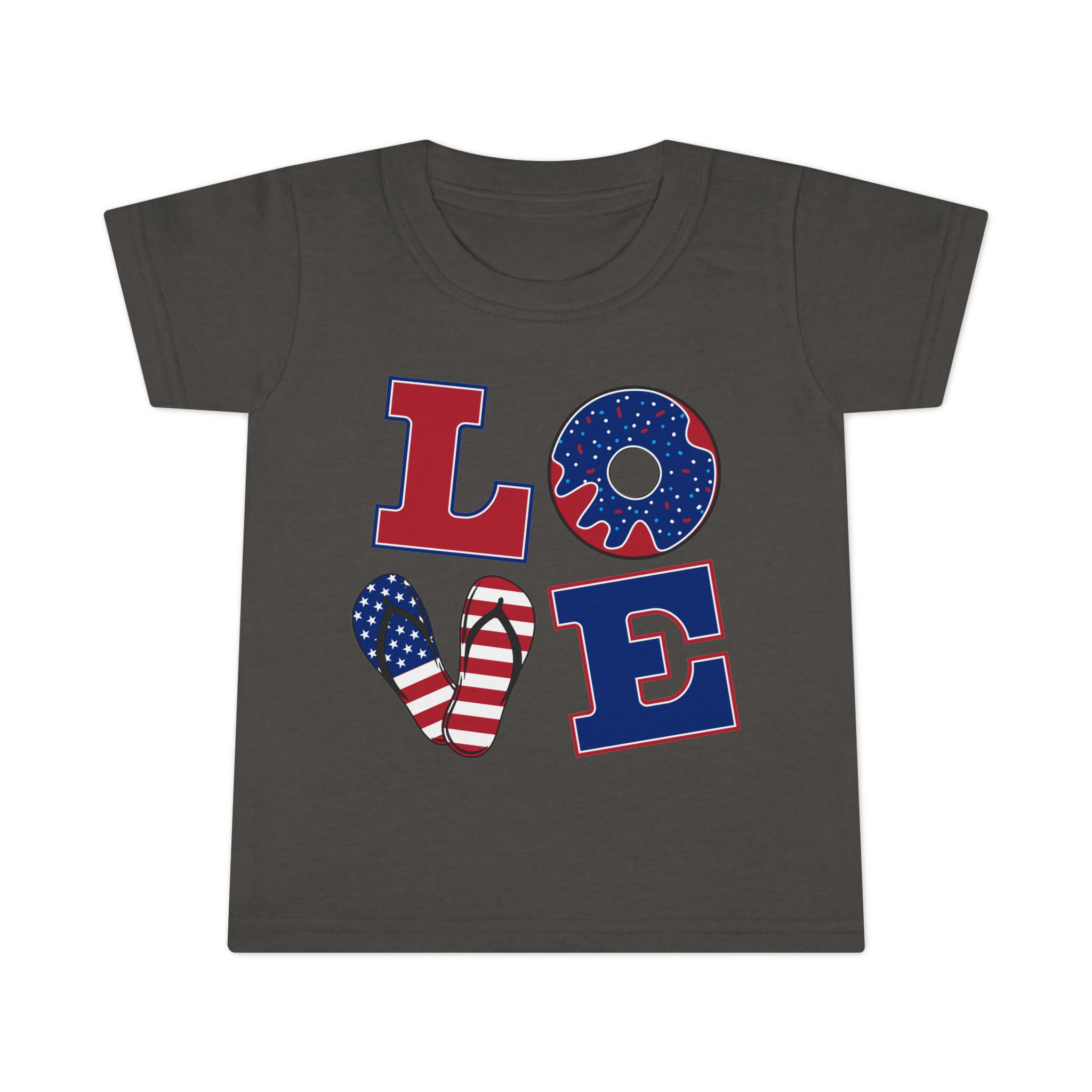 Patriotic Toddler T-Shirt - Love Design, Cute Kids Shirt for Holidays, Independence Day, Birthday Gift, Playtime Outfit, Everyday Wear - Image 13