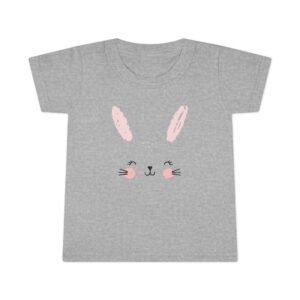 Adorable Bunny Toddler T-shirt, Cute Bunny Tee for Kids, Easter Outfit, Spring Apparel, Baby Shower Gift, Toddler Clothes